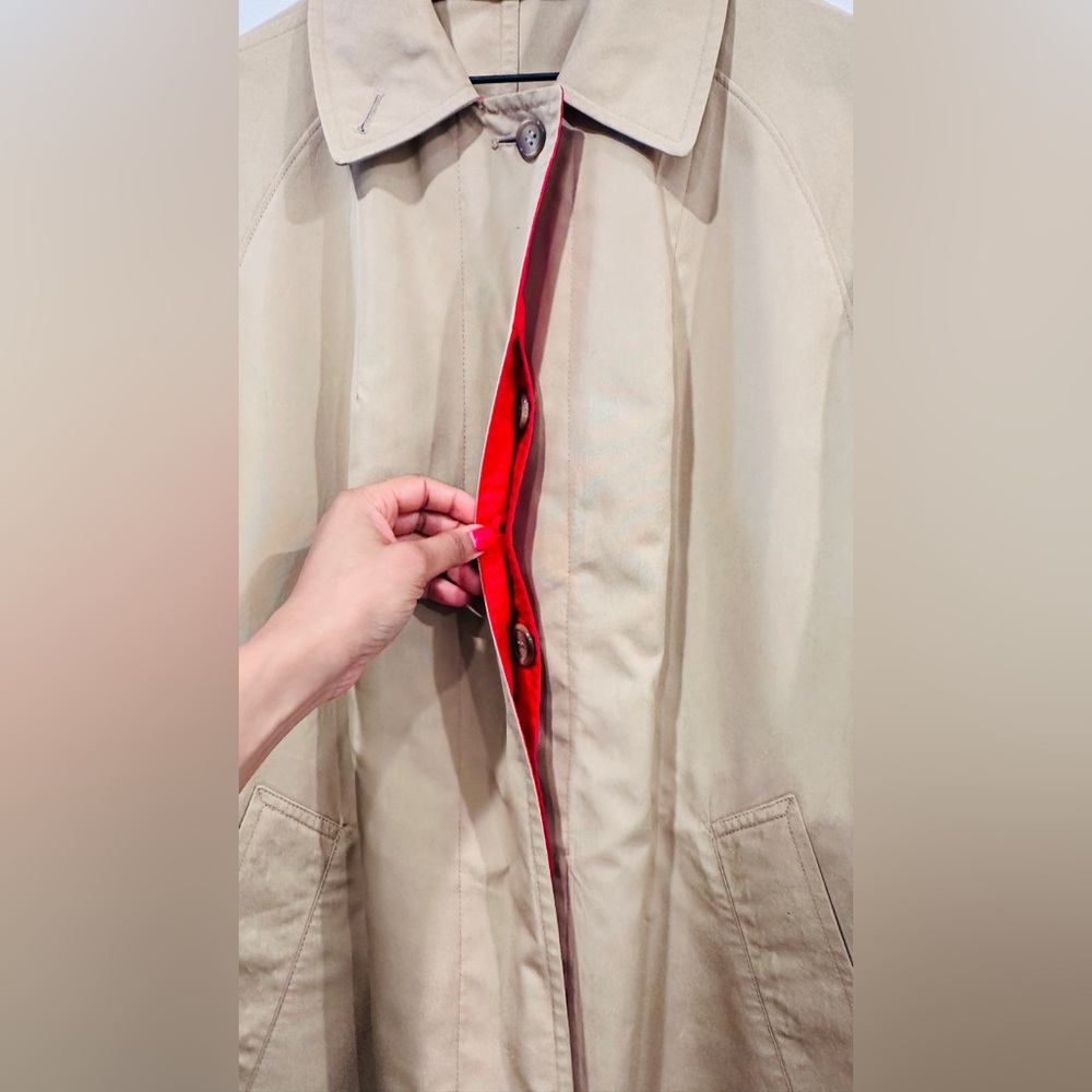 Vintage Belted Trench The Kangaroo Car Coat By Misty Harbor Mariner III - Picture 8 of 14